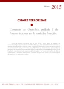 L’attentat de Grenoble, prélude à de futures attaques sur le territoire français