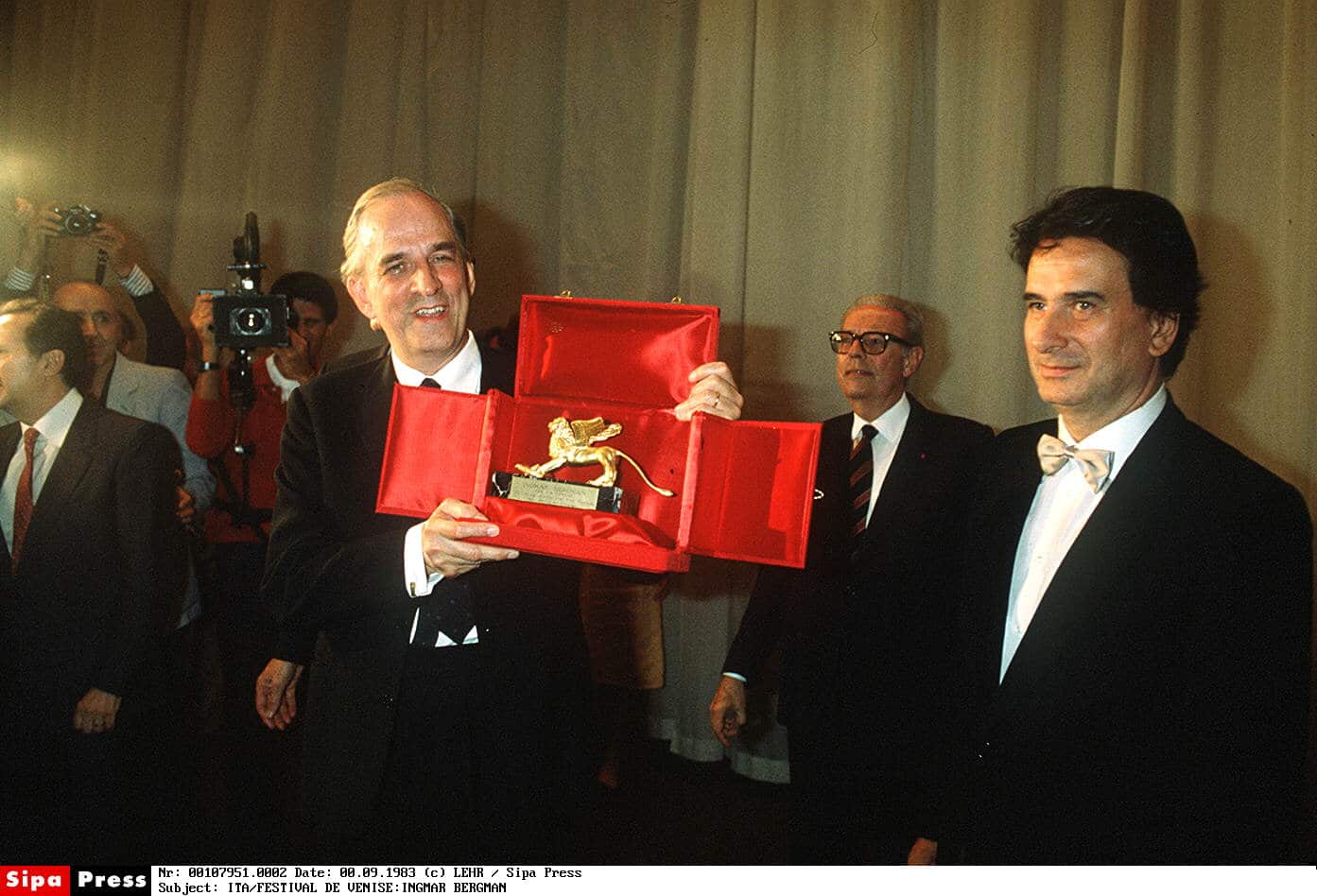 Un lion d'or pour Ingmar Bergman (1983).