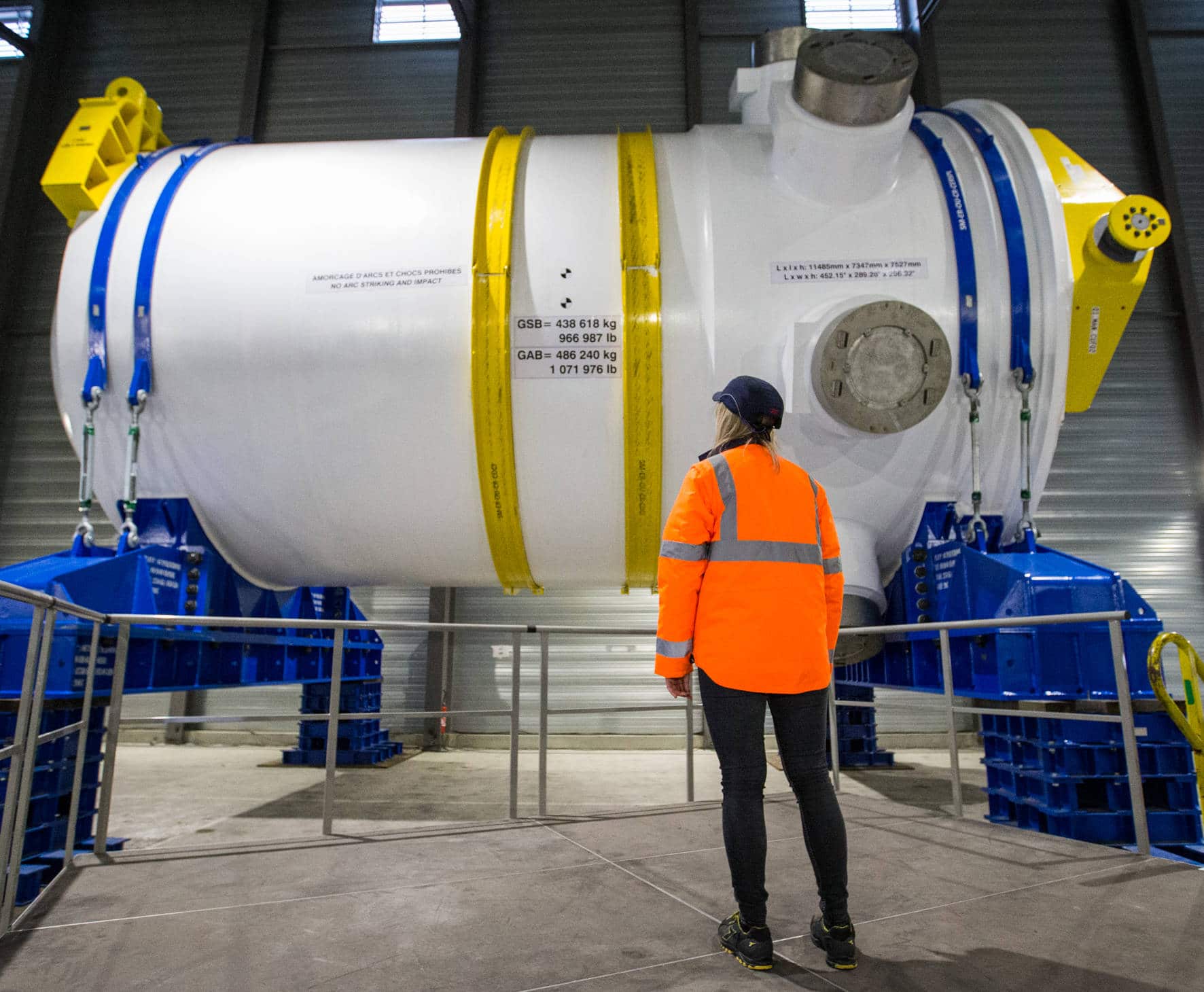 The first nuclear reactor built for a British power station in more than 30-years is complete and ready for delivery to Hinkley Point C in Somerset.
(c) Sipa sipausa31610116_000002