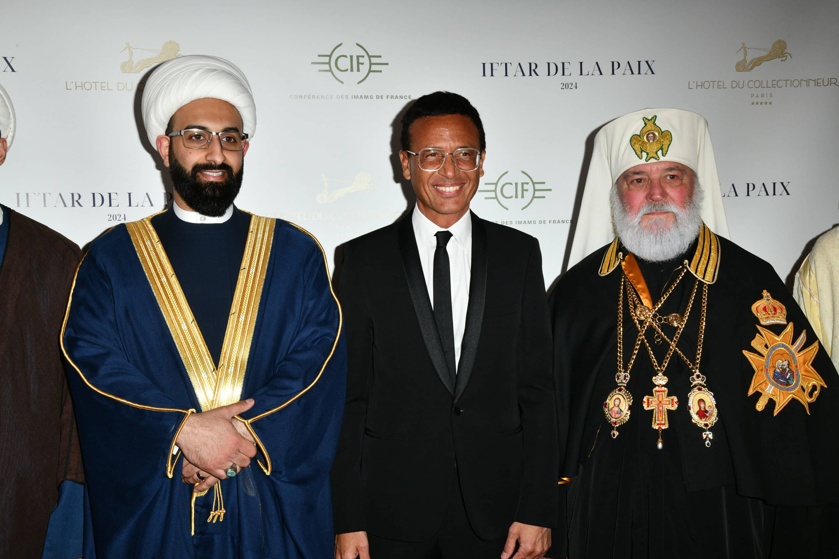 Omar Harfouch   Lors de la Soiree Iftar de la Paix 2024 Rassemblement Annuel pour la Paix, la Tolerance, et la Liberte preside par Hassen Chalghoumi . Paris. France. 25/03/2024//03PJB_DSC_1366/Credit:Jacques BENAROCH/SIPA/2403260036