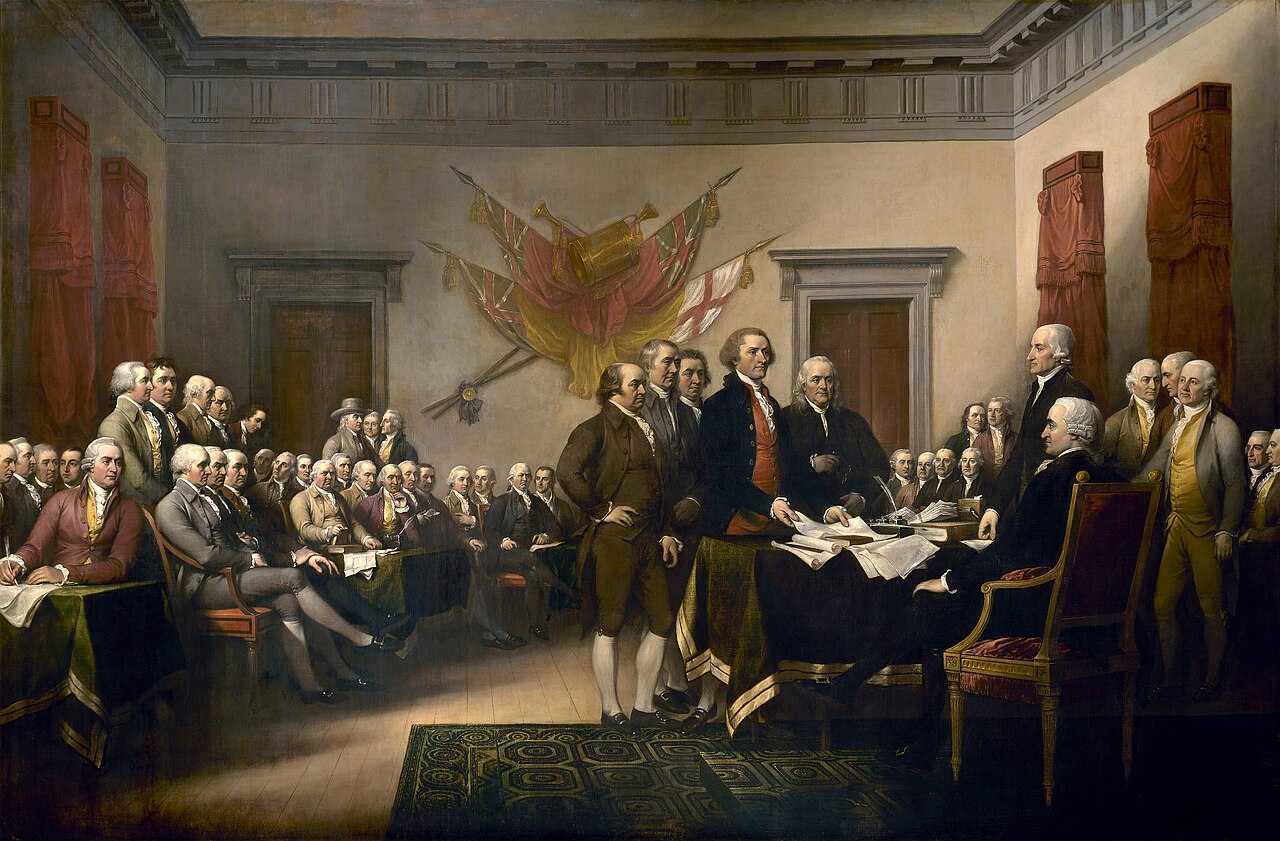 La Déclaration d'indépendance, par John Trumbull,1819.