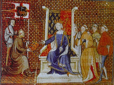 Philippe de Mézières et Richard II, anonyme.