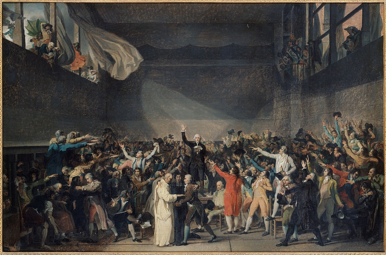 Serment du Jeu de paume, Jacques-Louis David, Paris, musée Carnavalet.